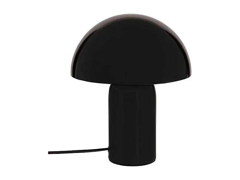 Lampe à Poser Champignon "Lito" 24cm Noir