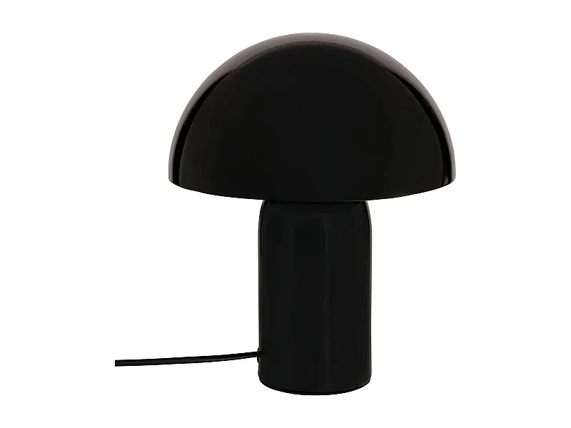 Lampe à Poser Champignon "Lito" 24cm Noir