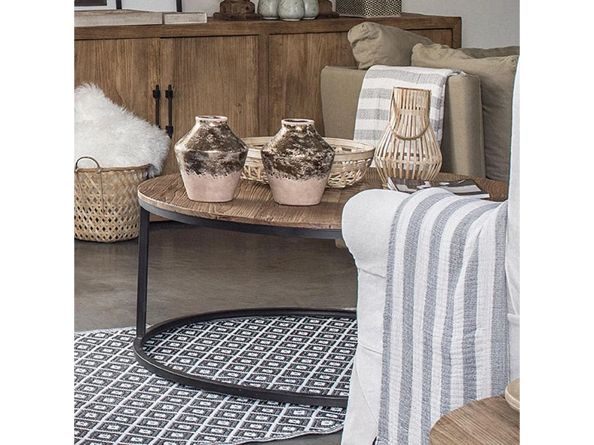 Tables basses gigognes rondes Bois Beige - Transition Interior's