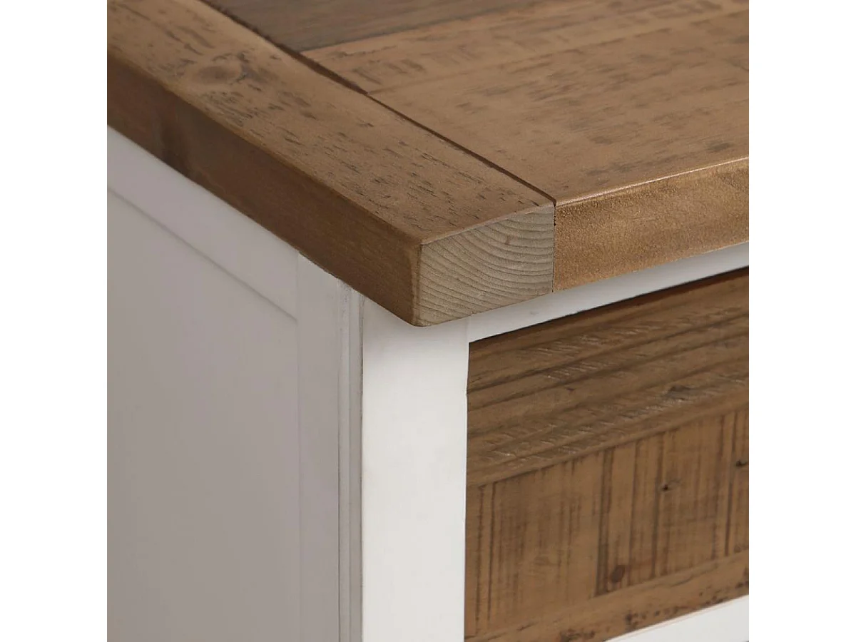 Casserolier 3 tiroirs Bois Blanc - Rivages Interior's