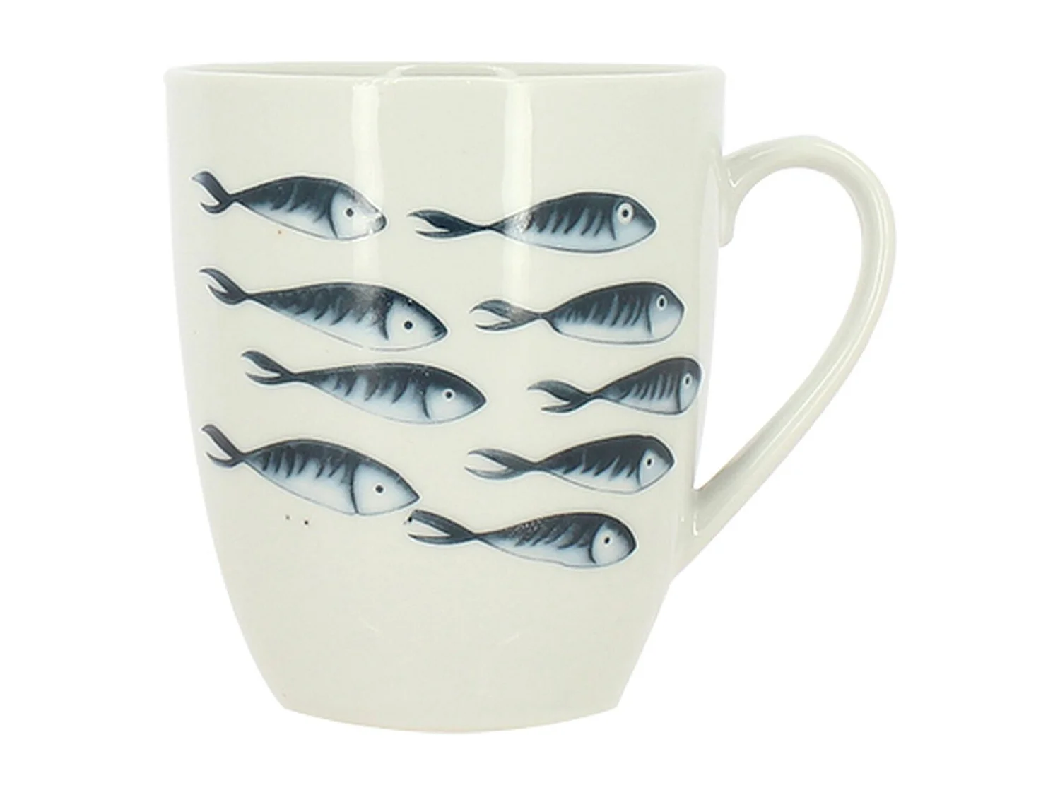 Novastyl - Lot 6 Mugs Pescare 36cl En Porcelaine Blanche
