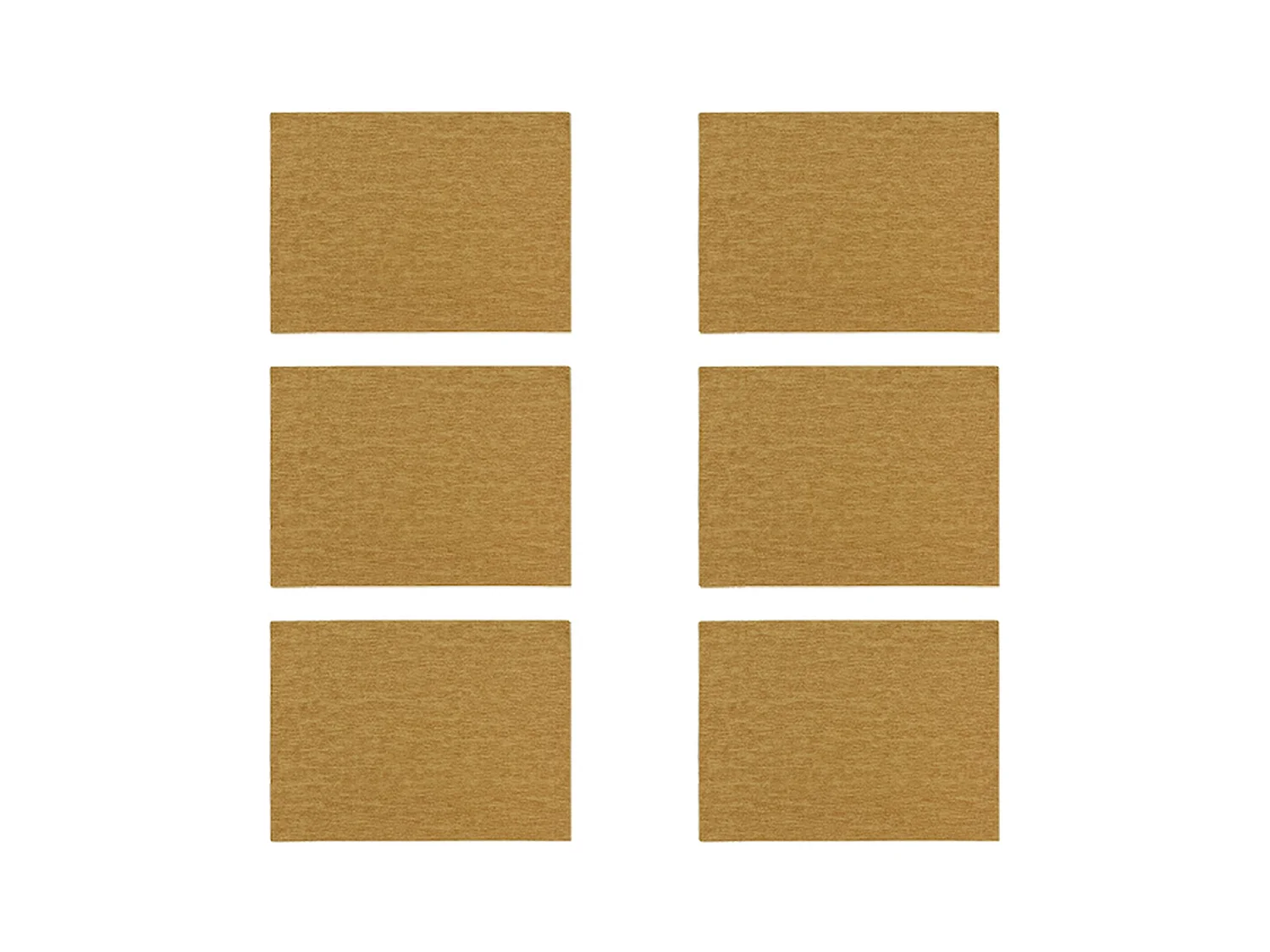 Novastyl - Lot 6 Sets De Table Ica 43x30cm En Plastique Effet Cuir Tresse Marron