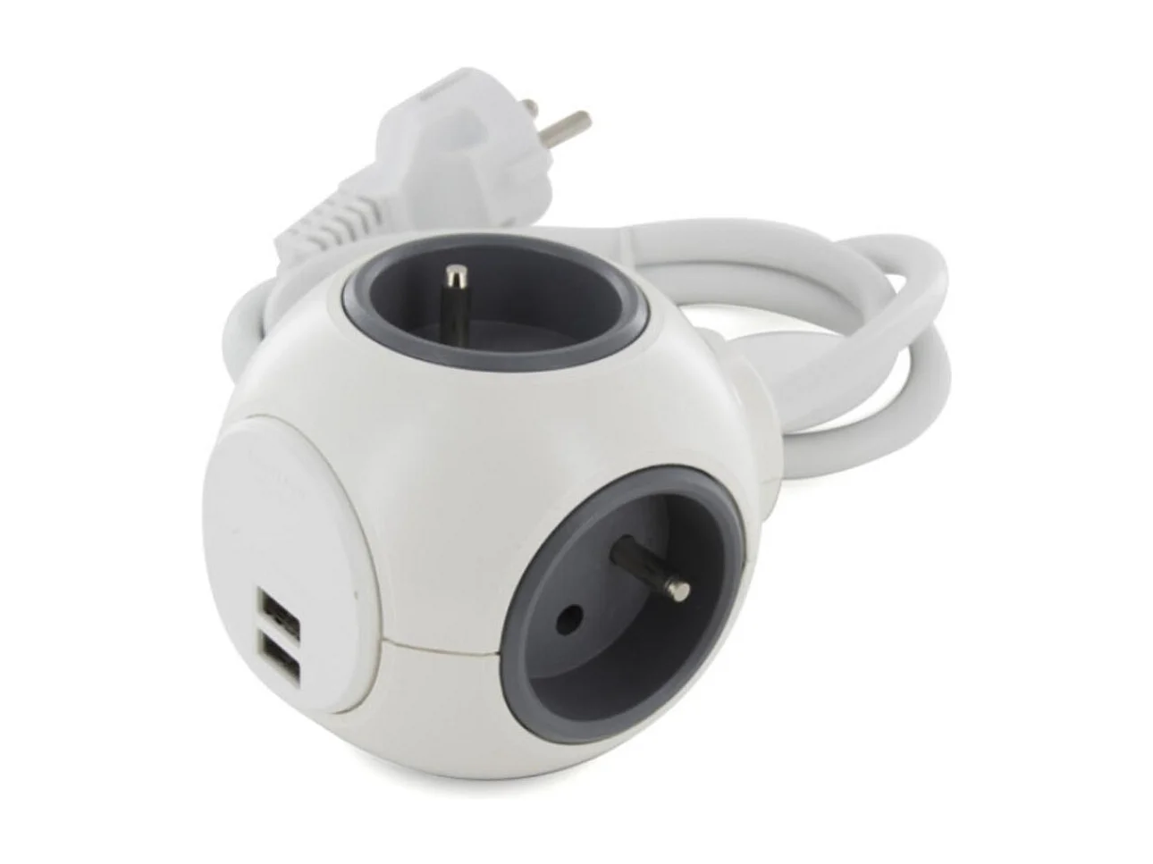 Multiprise PowerBall Extended 4x16A - USB - Chacon