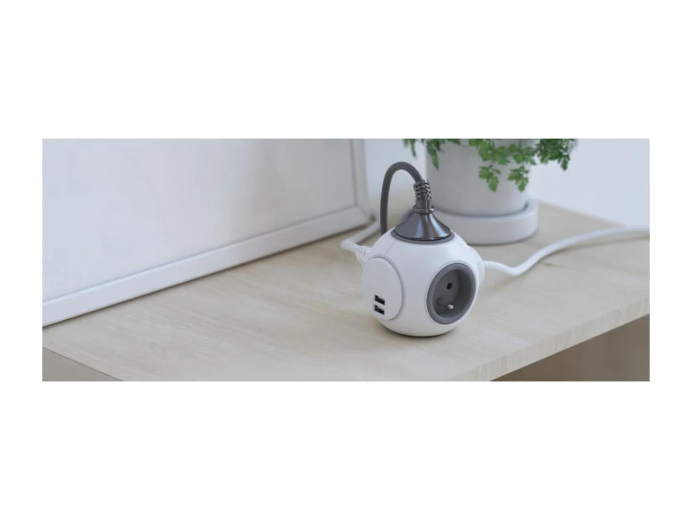 Multiprise PowerBall Extended 4x16A - USB - Chacon