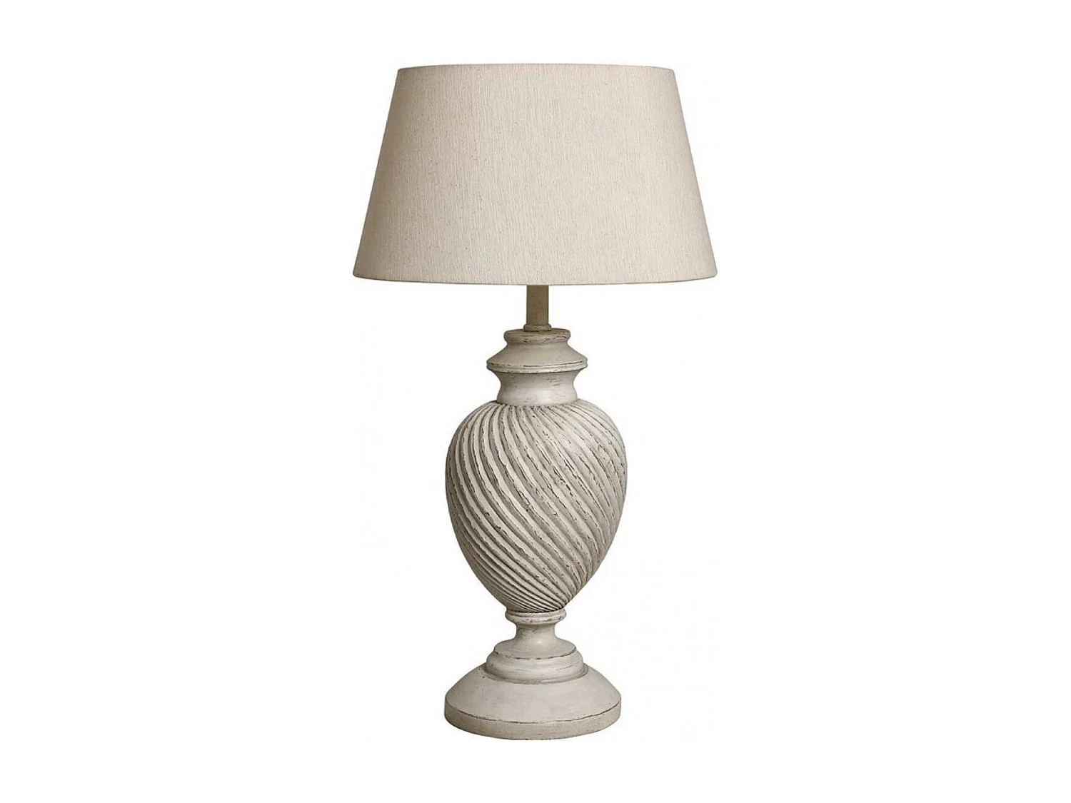 Lampe tournée sur pied Bois Blanc - Basique Interior's