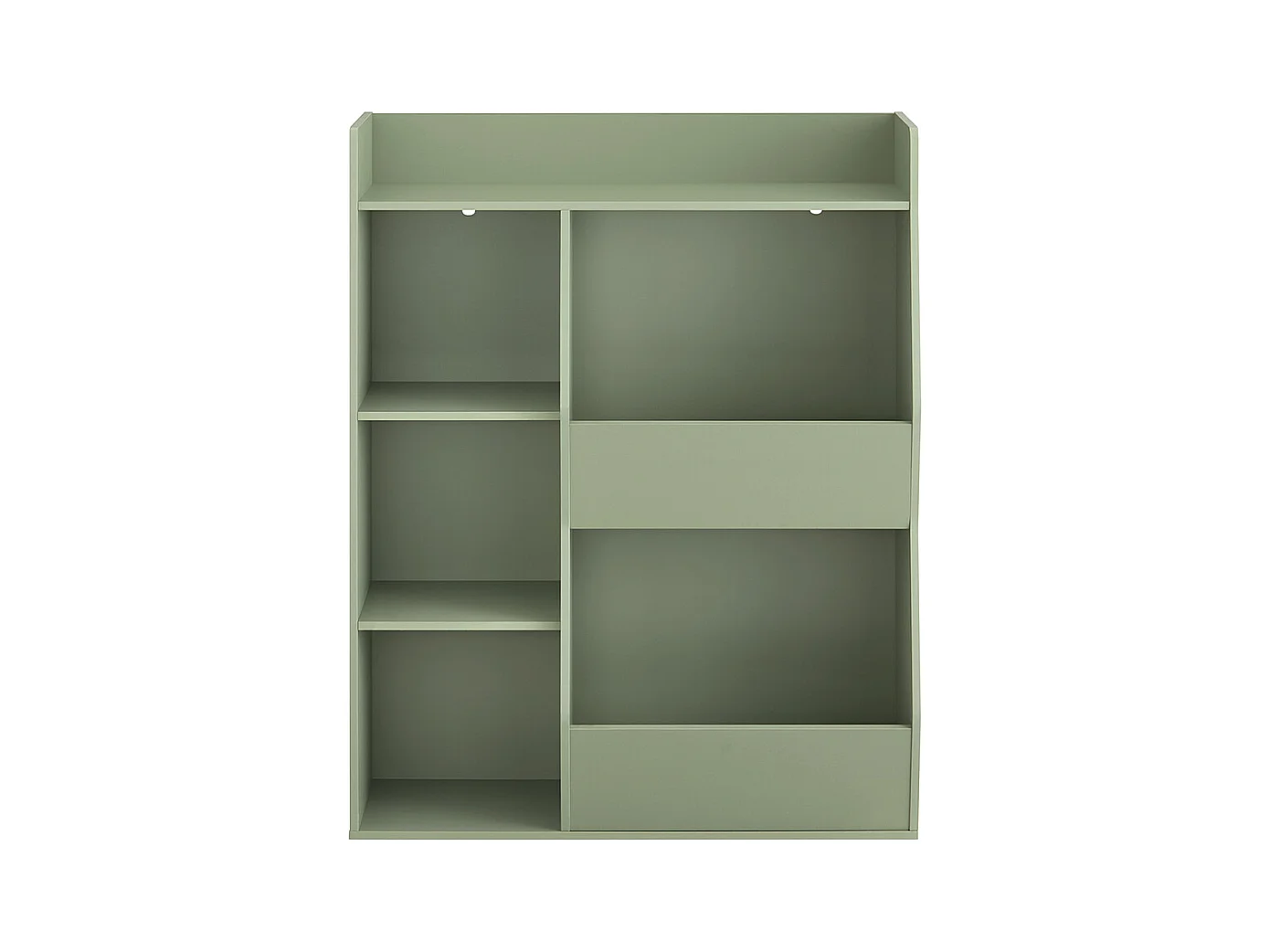 SoBuy Bibliothèque Montessori pour enfants Etagère à jouets 5 compartiments ouverts Vert 80x34x104 cm