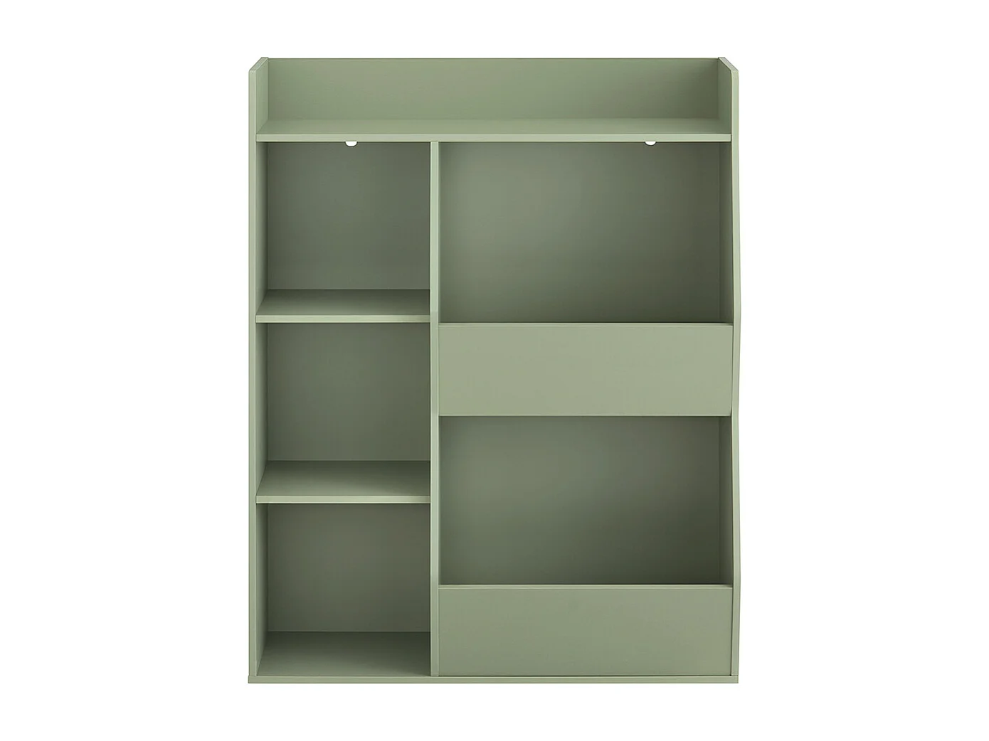 SoBuy Estante Montessori para crianças Estante para brinquedos com 5 compartimentos abertos Verde 80x34x104 cm