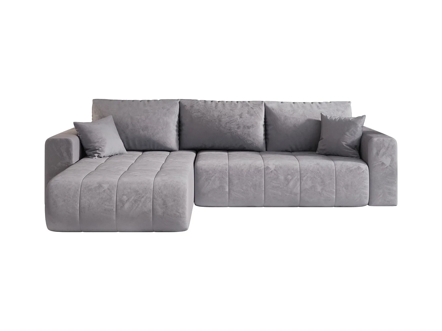 ECKSOFA mit Schlaffunktion MILO Monolith 70 Hellblau Links L-Form Sofa mit Stauraum Bettkasten Wohnzimmersofa Couch Sofa Bettsofa Bettkasten Bettcouch