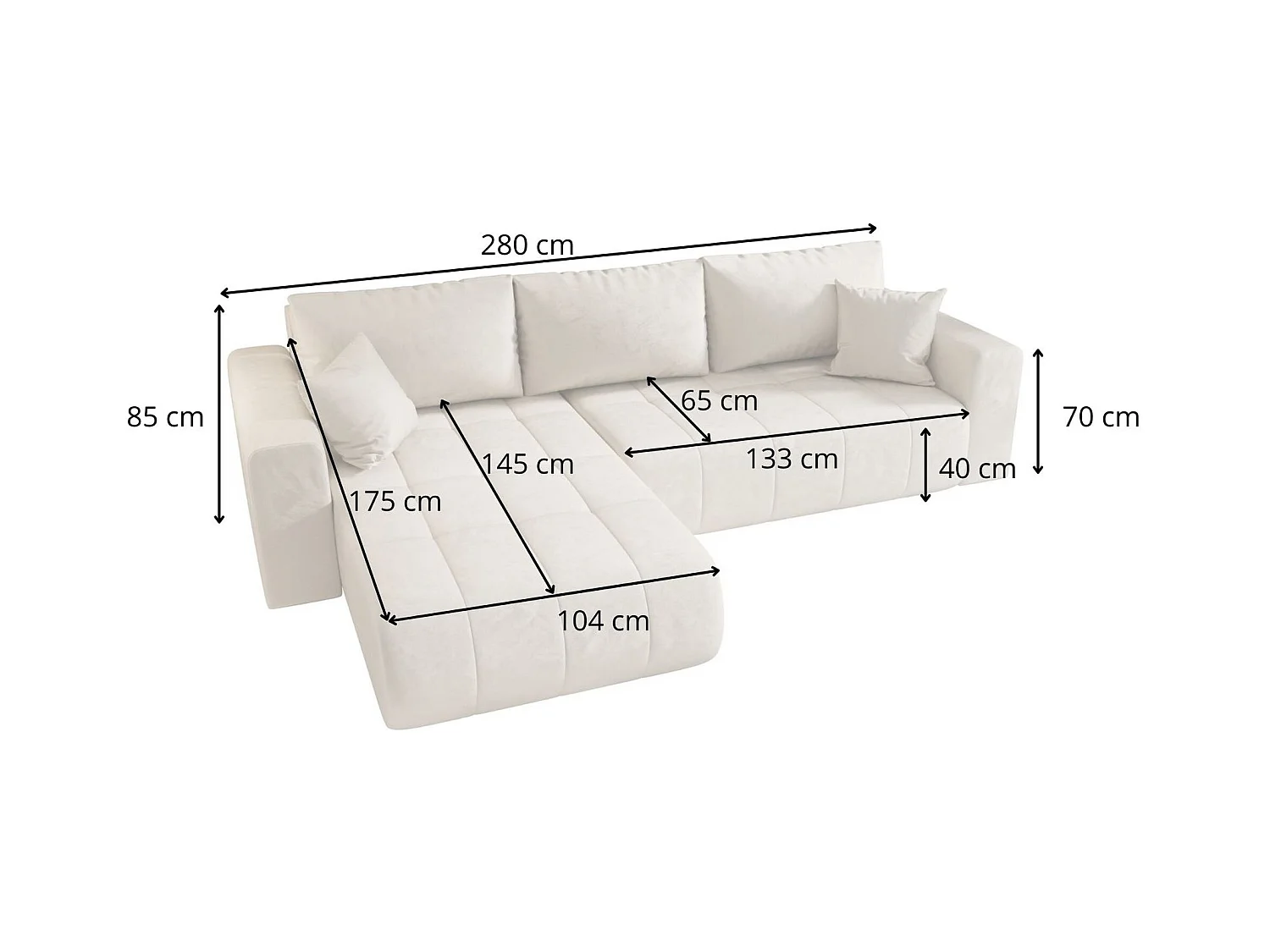 ECKSOFA mit Schlaffunktion MILO Monolith 70 Hellblau Links L-Form Sofa mit Stauraum Bettkasten Wohnzimmersofa Couch Sofa Bettsofa Bettkasten Bettcouch