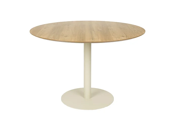 Table ronde en bois Ø110 cm Steven