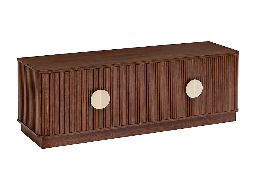 Meuble TV 4 Portes "Wany" 140cm Marron