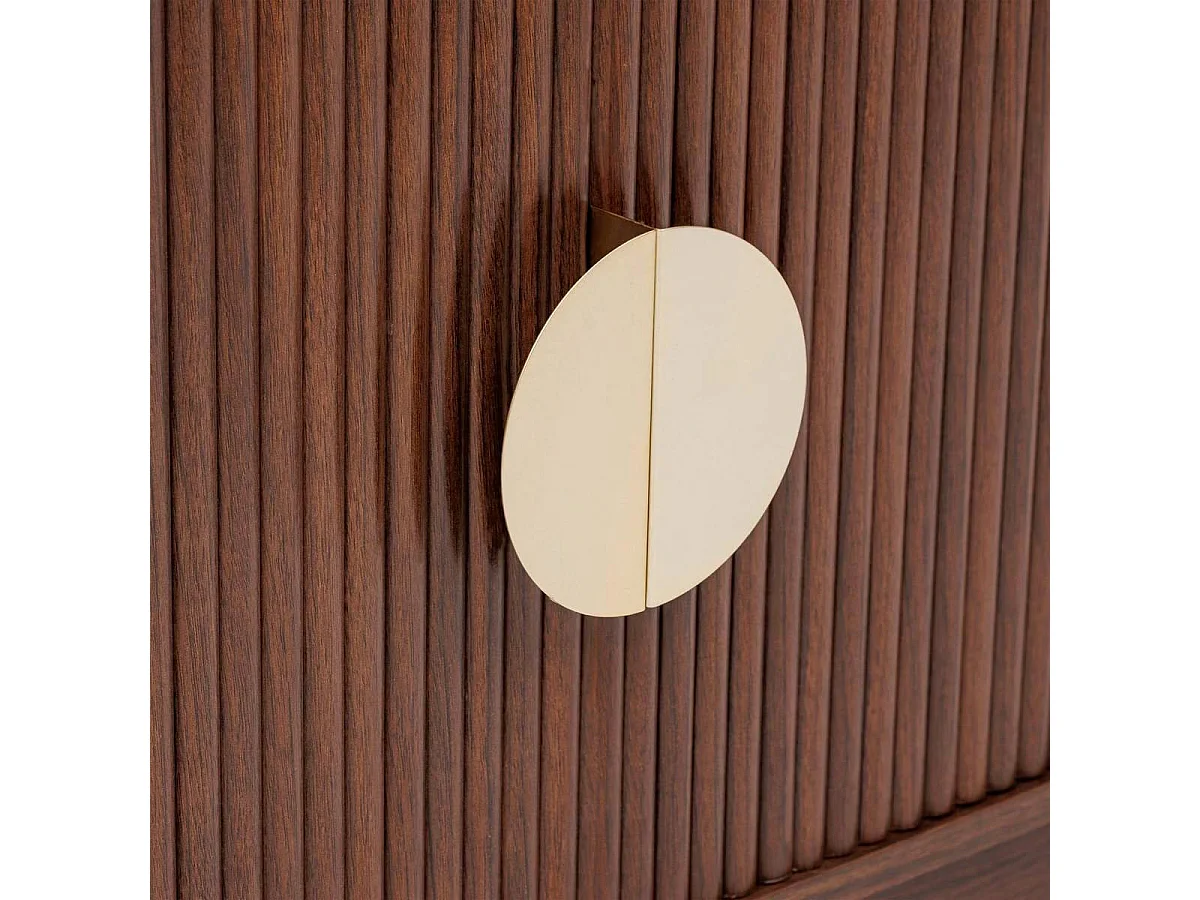 Meuble TV 4 Portes "Wany" 140cm Marron