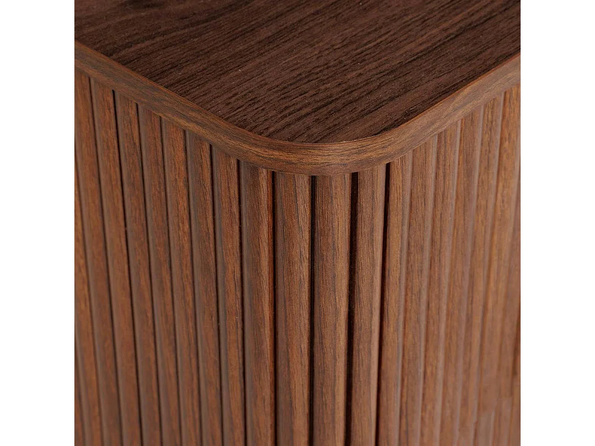 Meuble TV 4 Portes "Wany" 140cm Marron