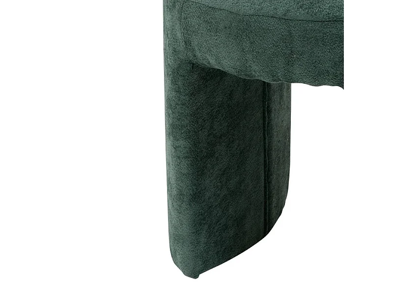 Pouf Design en Tissu "Jin" 38cm Vert Cèdre