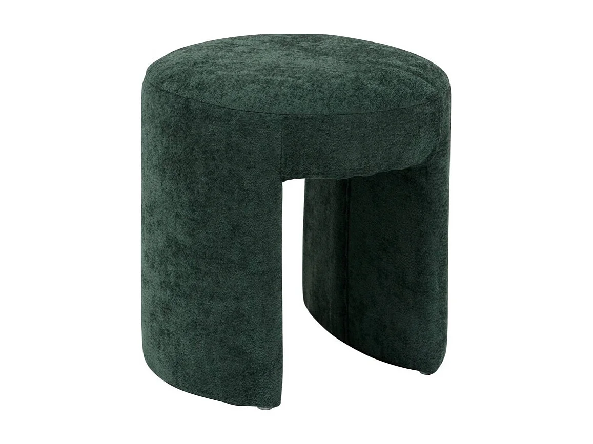 Pouf Design en Tissu "Jin" 38cm Vert Cèdre