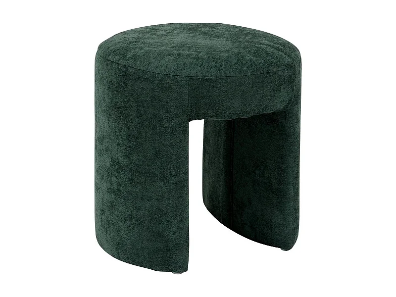 Pouf Design en Tissu "Jin" 38cm Vert Cèdre