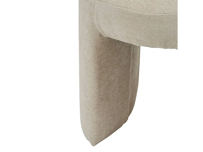 Pouf Design en Tissu "Jin" 38cm Beige