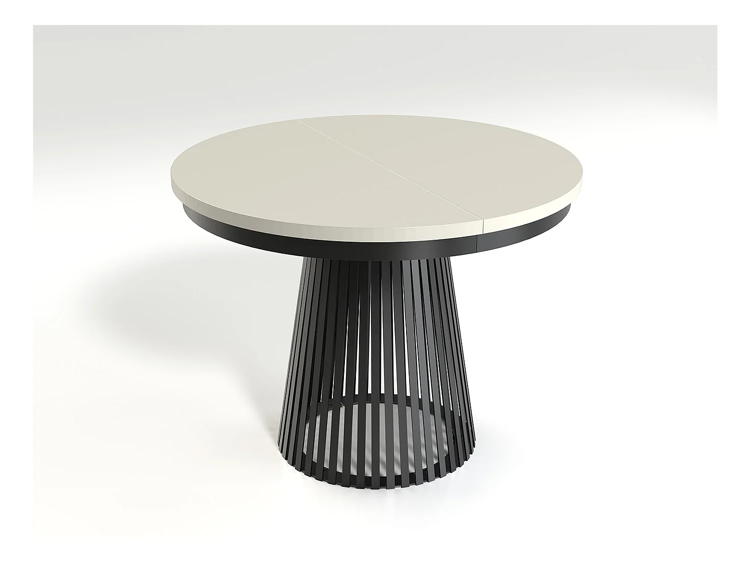 MINIO go for it, Ausziehbarer Tisch GORI in Kaschmir/Schwarz