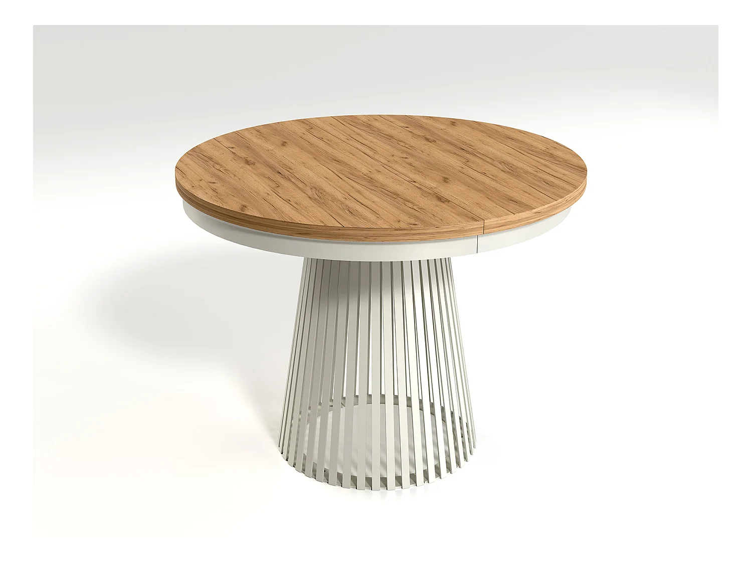 MINIO go for it, Table à rallonges GORI couleur chêne craft doré/cachemire