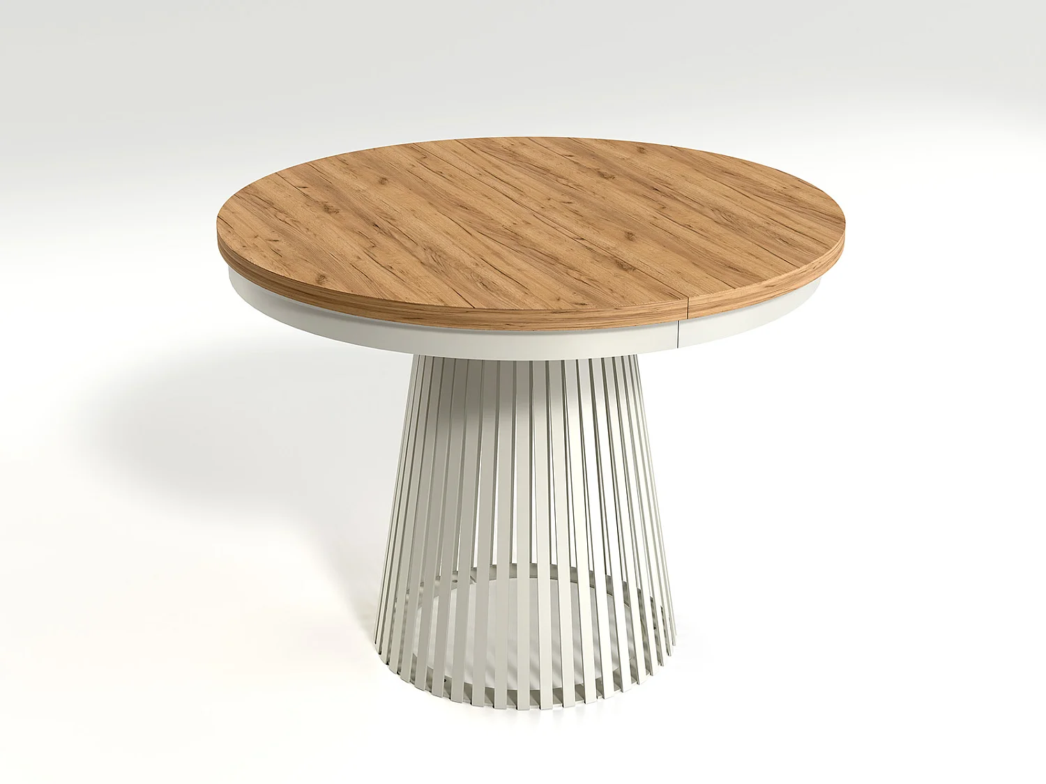 MINIO go for it, Table à rallonges GORI couleur chêne craft doré/cachemire