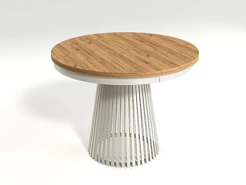 MINIO go for it, Table à rallonges GORI couleur chêne craft doré/cachemire