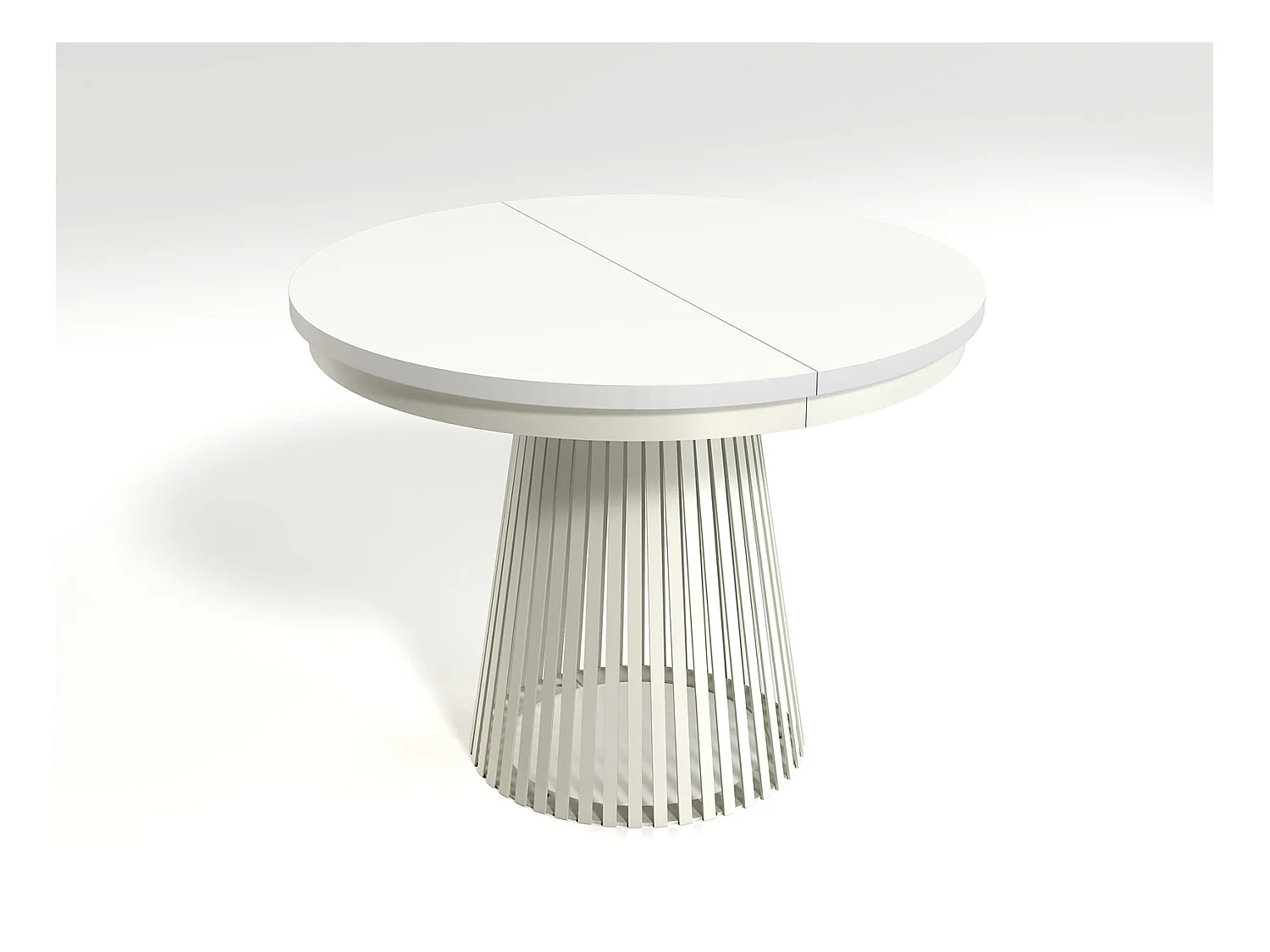 MINIO go for it, Table à rallonges GORI couleur blanc alpin/cachemire