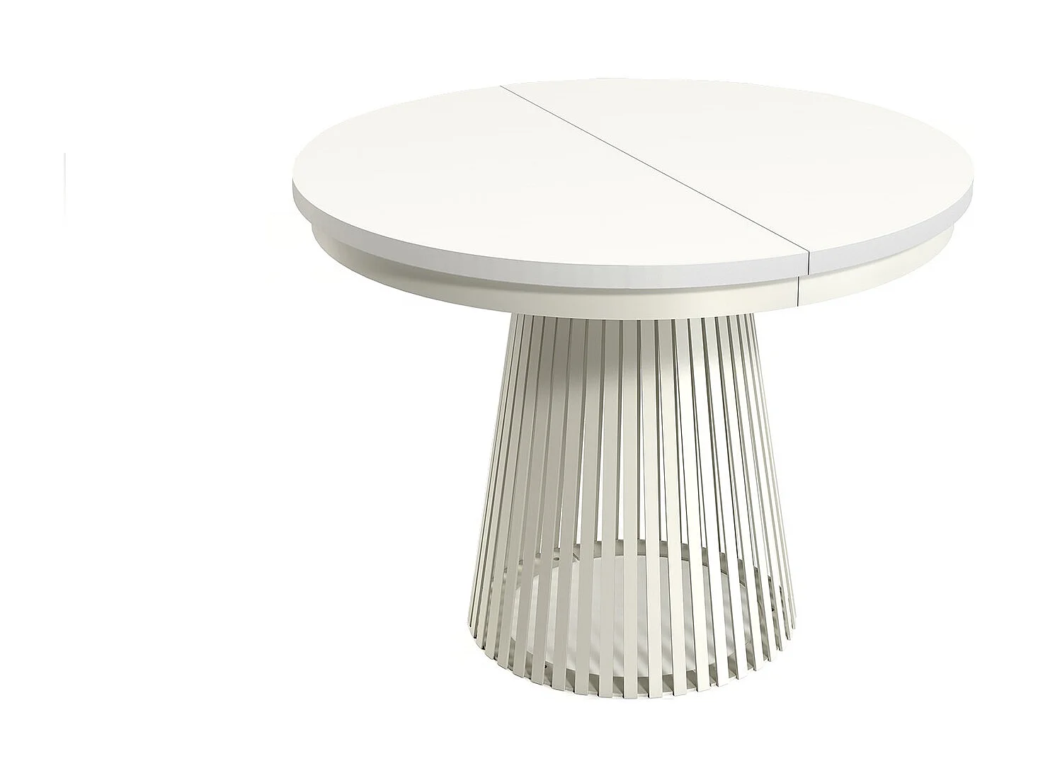 MINIO go for it, Table à rallonges GORI couleur blanc alpin/cachemire