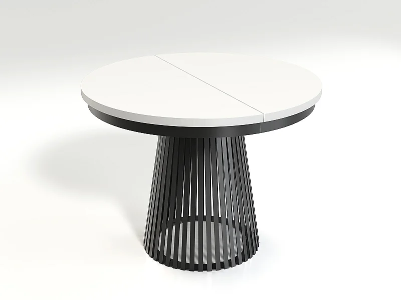 MINIO go for it, Tavolo allungabile GORI in colore bianco alpino/nero