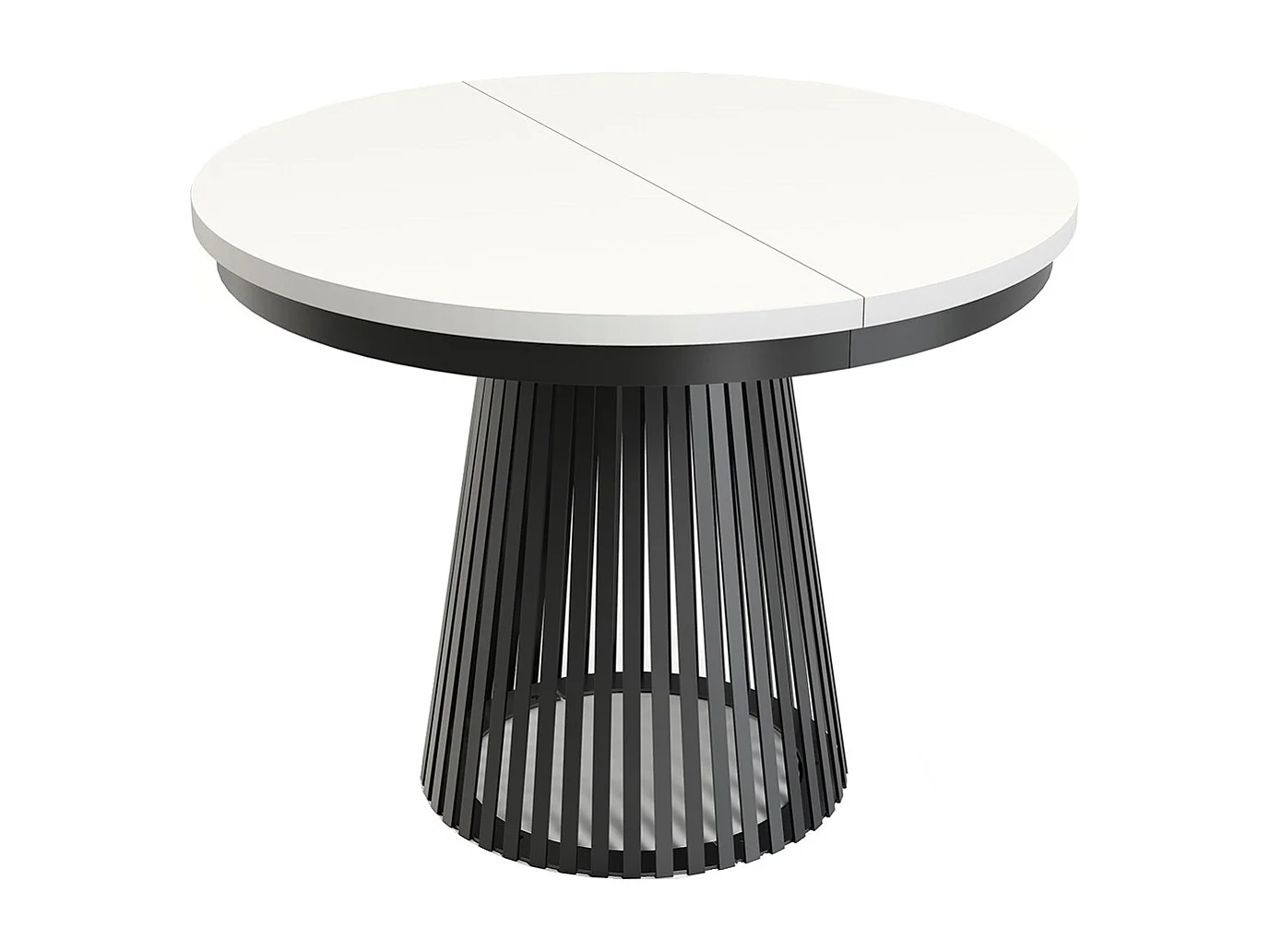 MINIO go for it, Table à rallonges GORI couleur blanc alpin/noir