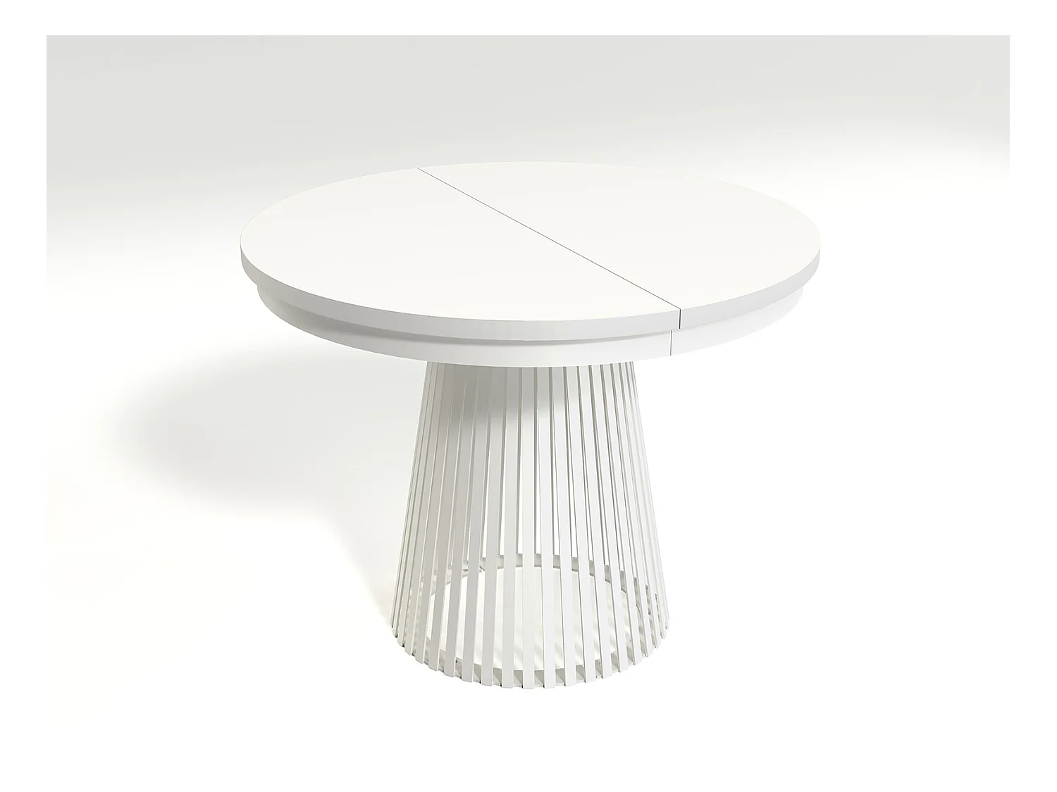 MINIO go for it, Table à rallonges GORI couleur blanc alpin/blanc