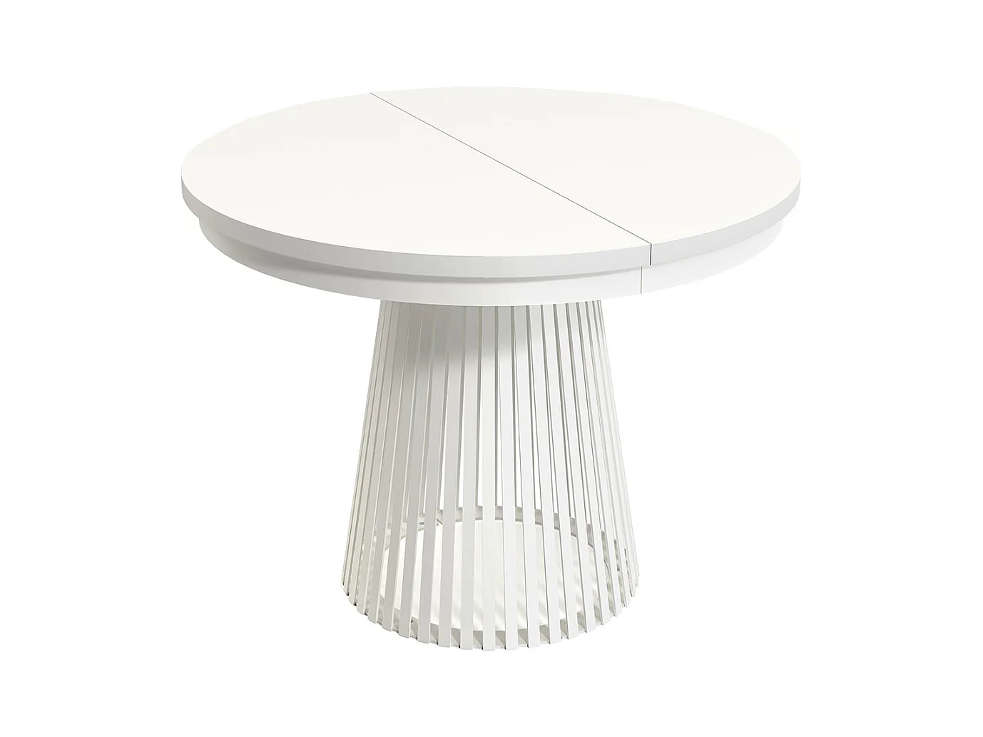 MINIO go for it, Table à rallonges GORI couleur blanc alpin/blanc