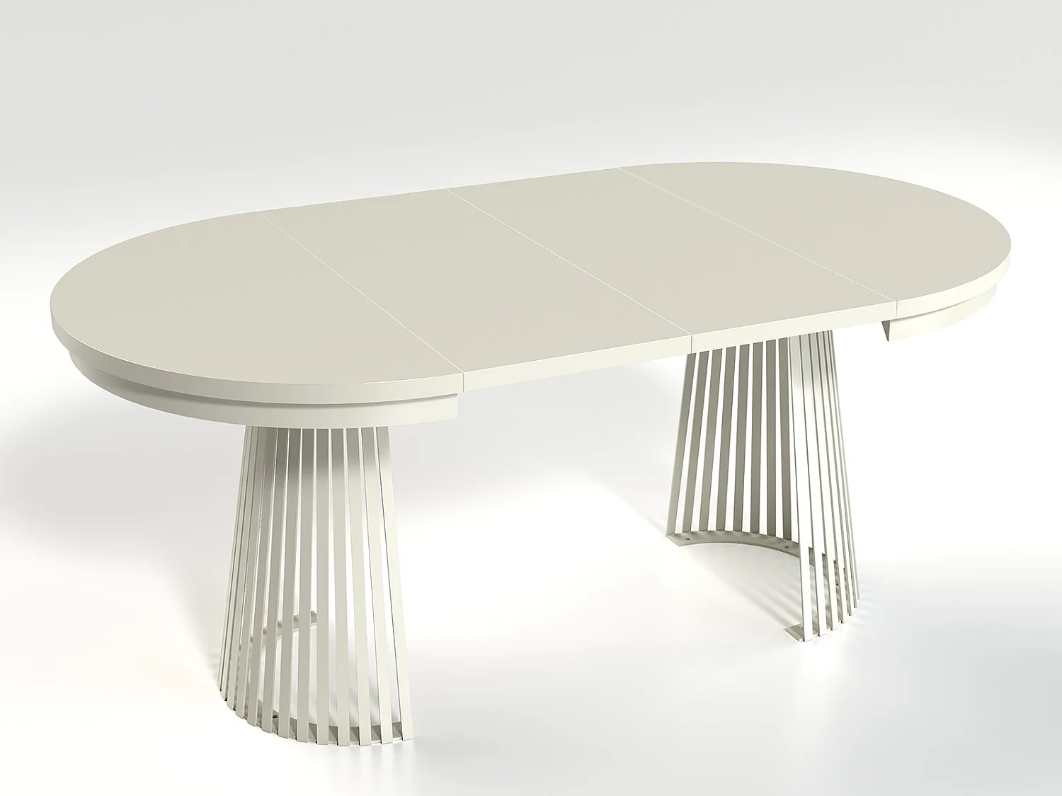 MINIO go for it, Table à rallonges GORI couleur chêne artisan/blanc