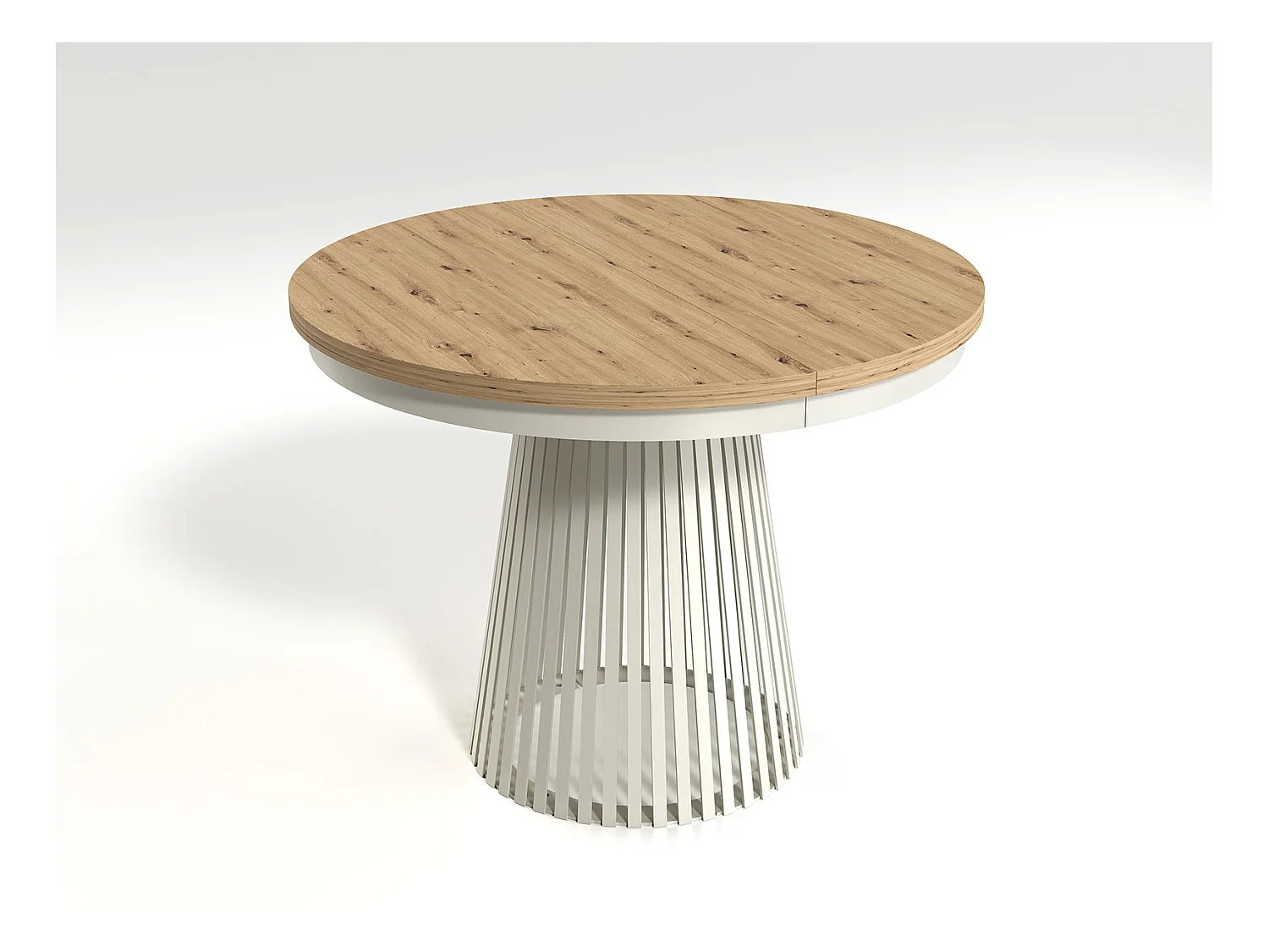 MINIO go for it, Table à rallonges GORI couleur chêne artisan/cachemire