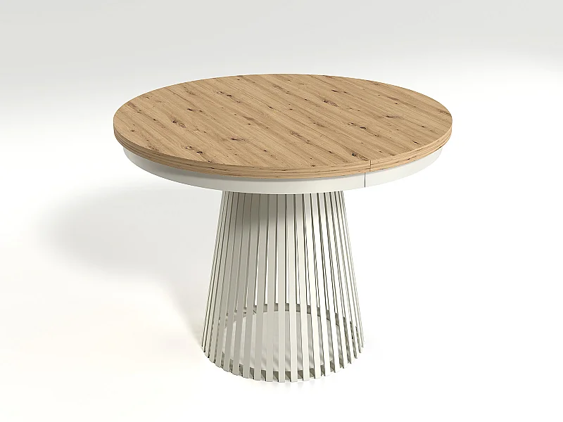 MINIO go for it, Table à rallonges GORI couleur chêne artisan/cachemire