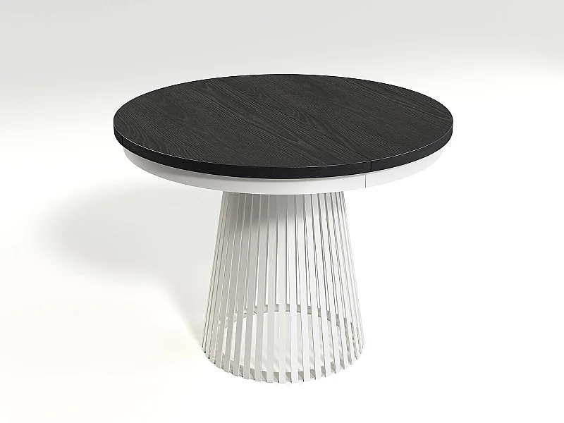 MINIO go for it, Tavolo allungabile GORI in nero Painflow/bianco