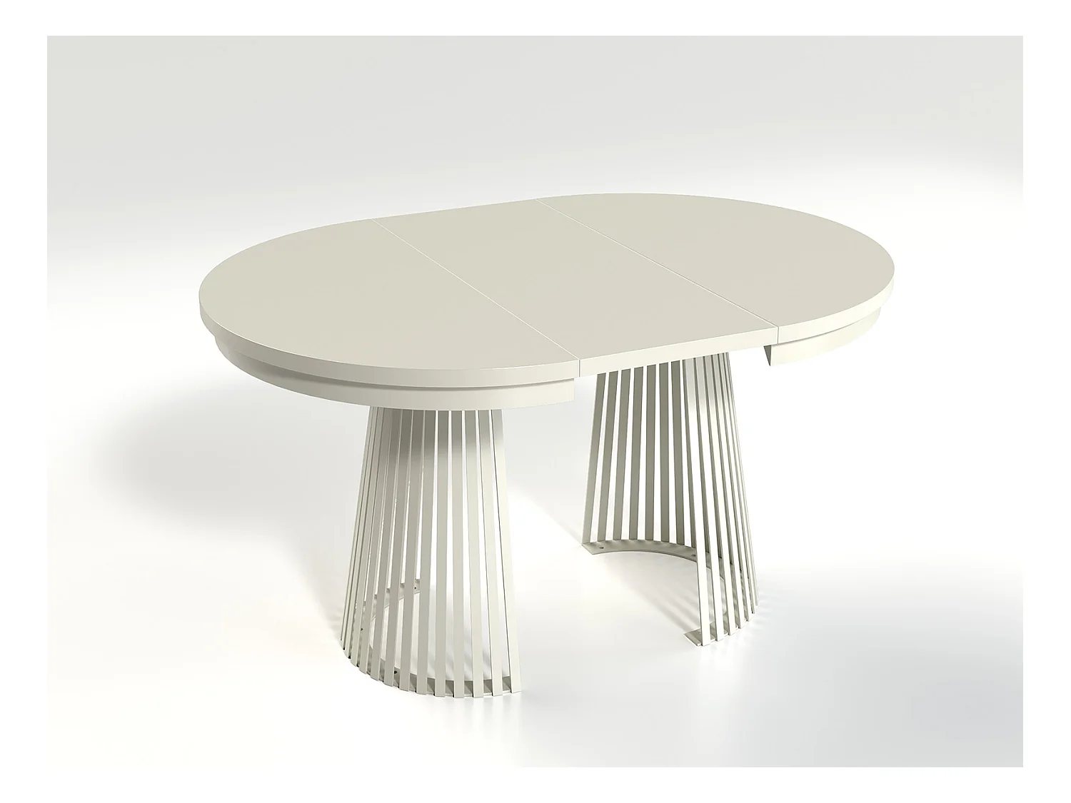 MINIO go for it, Table à rallonges GORI couleur noir Painflow/blanc