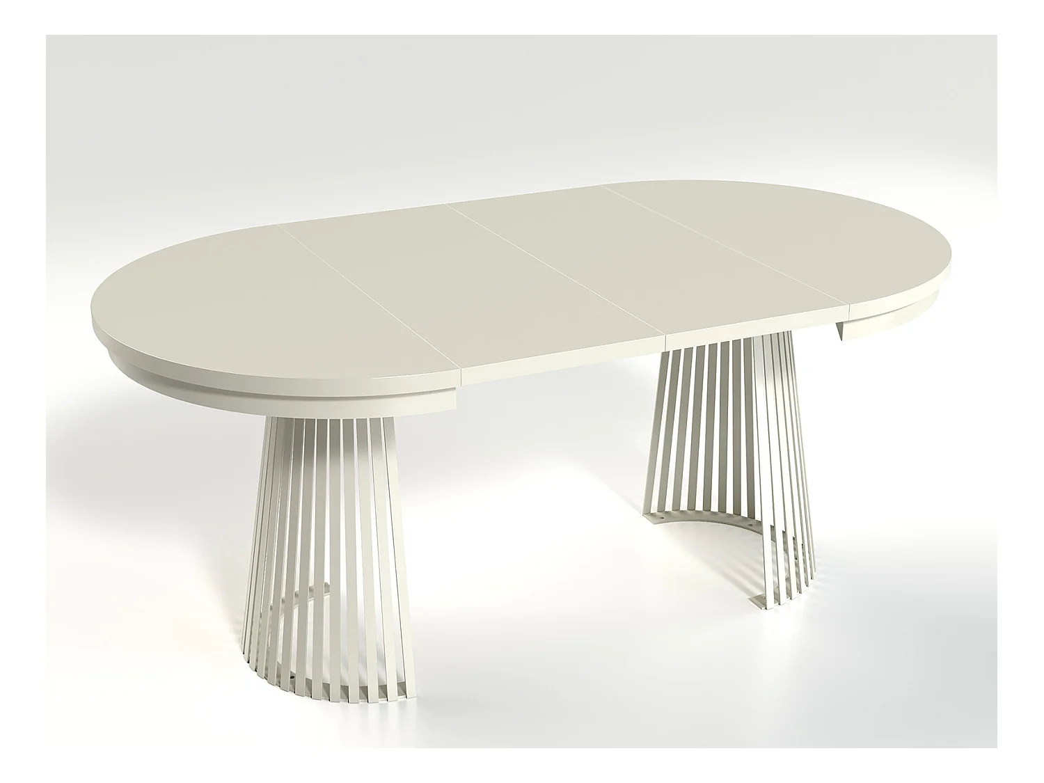 MINIO go for it, Table à rallonges GORI couleur noir Painflow/blanc