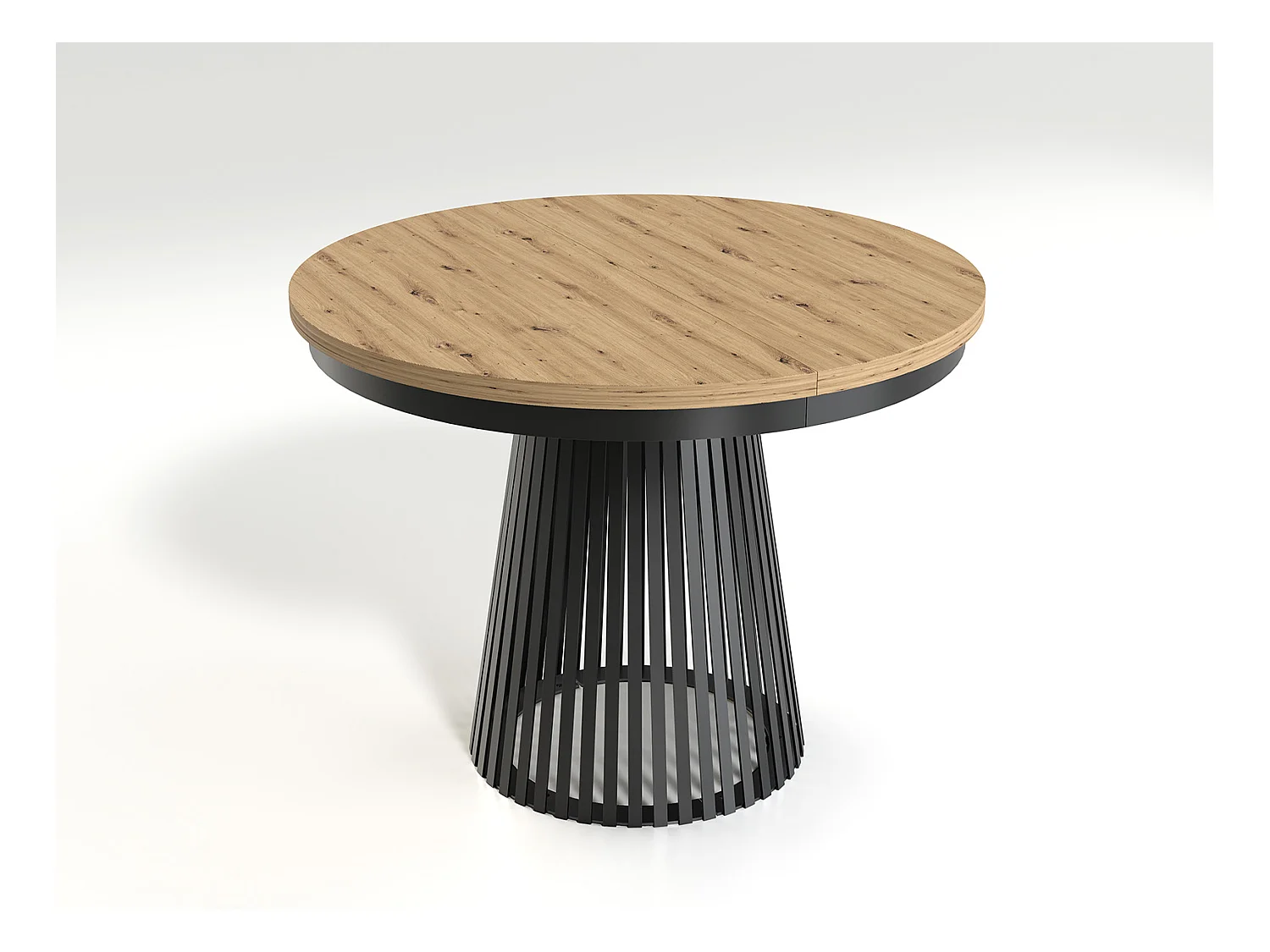 MINIO go for it, Ausziehbarer Tisch GORI in Eiche Artisan/Schwarz