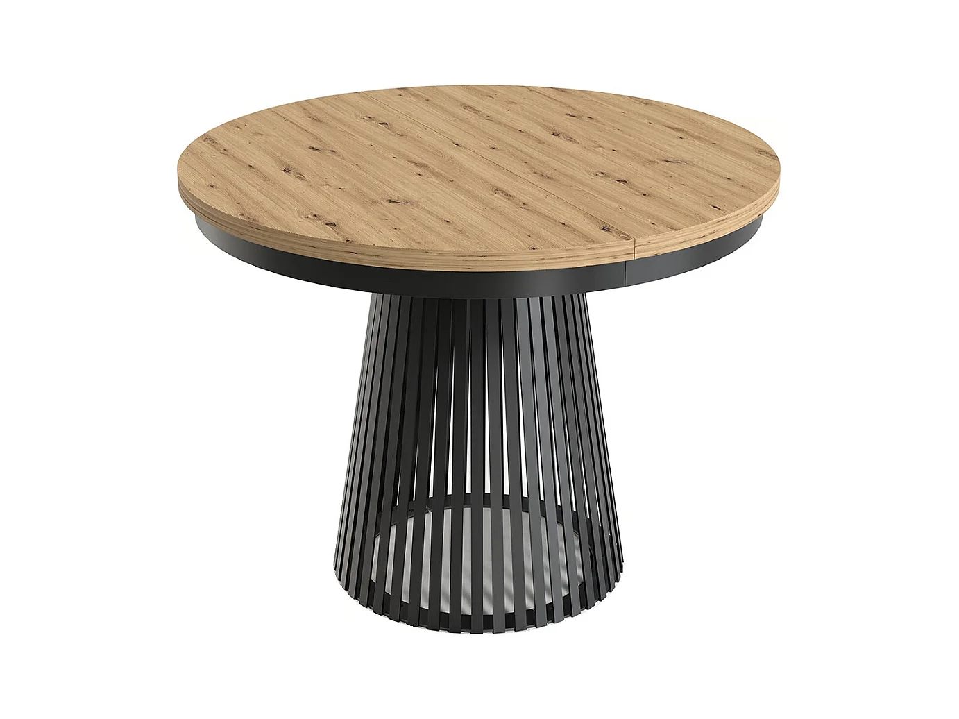 MINIO go for it, Ausziehbarer Tisch GORI in Eiche Artisan/Schwarz