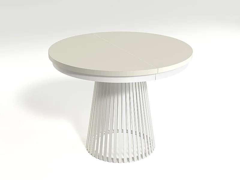 MINIO go for it, Table à rallonges GORI couleur cachemire/blanc