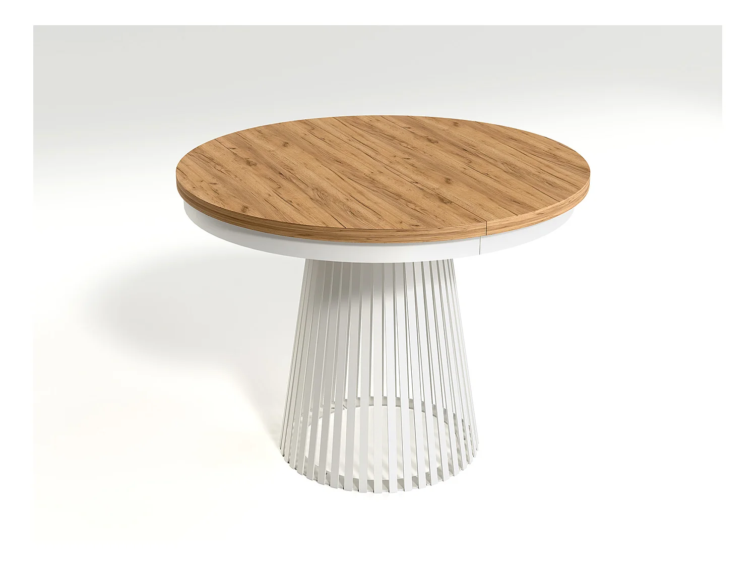 MINIO go for it, Table à rallonges GORI couleur chêne craft doré/blanc