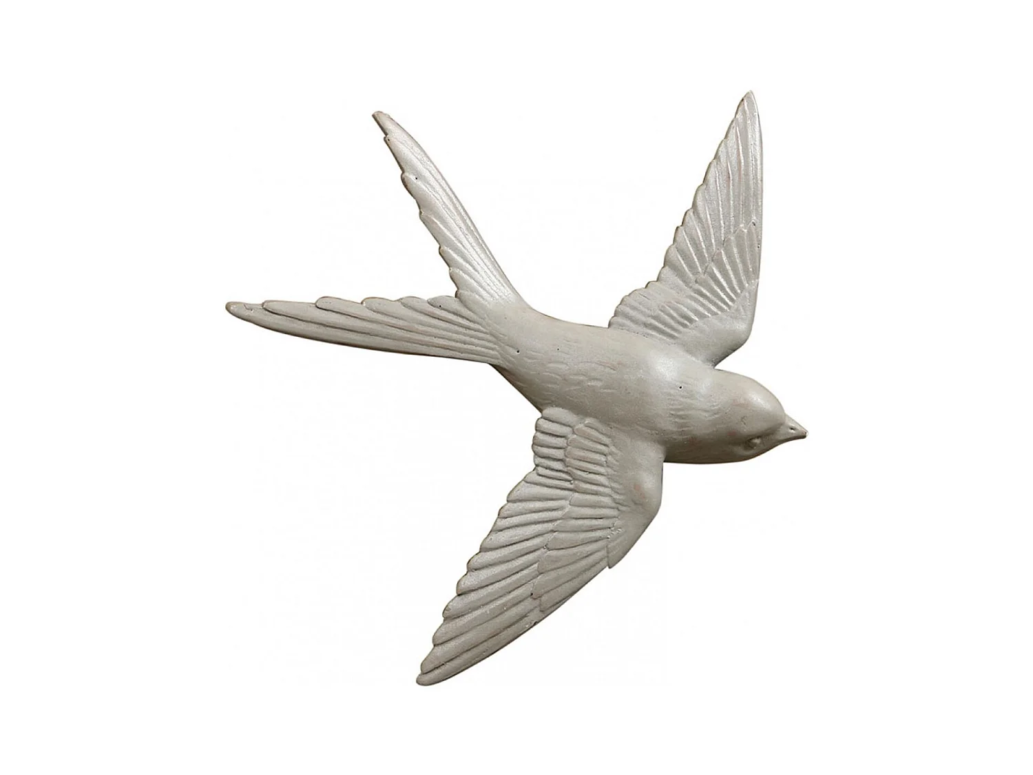Hirondelle murale (set de 4) Résine Blanc - Charme Interior's