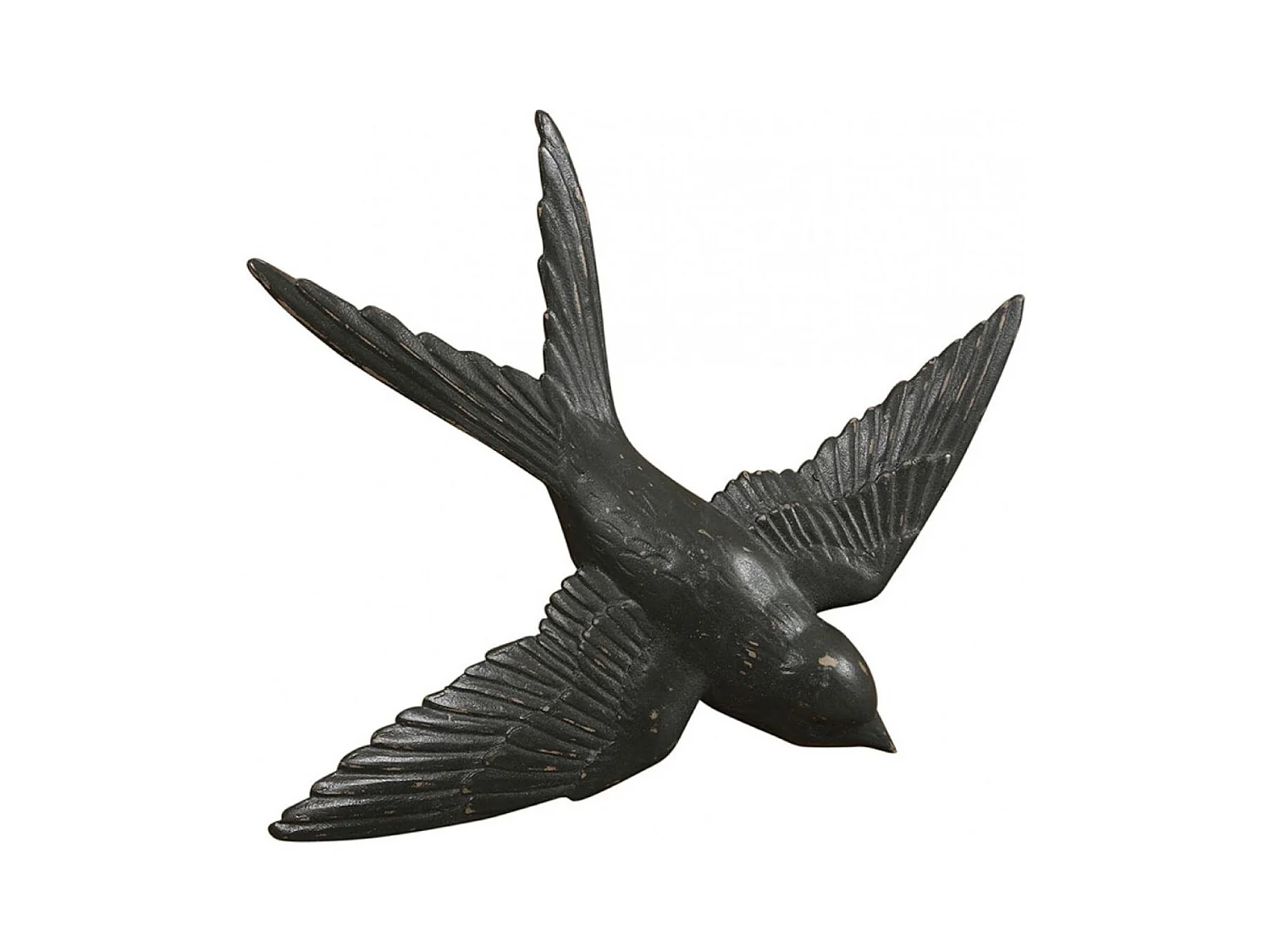 Hirondelle murale (set de 4) Résine Blanc - Charme Interior's