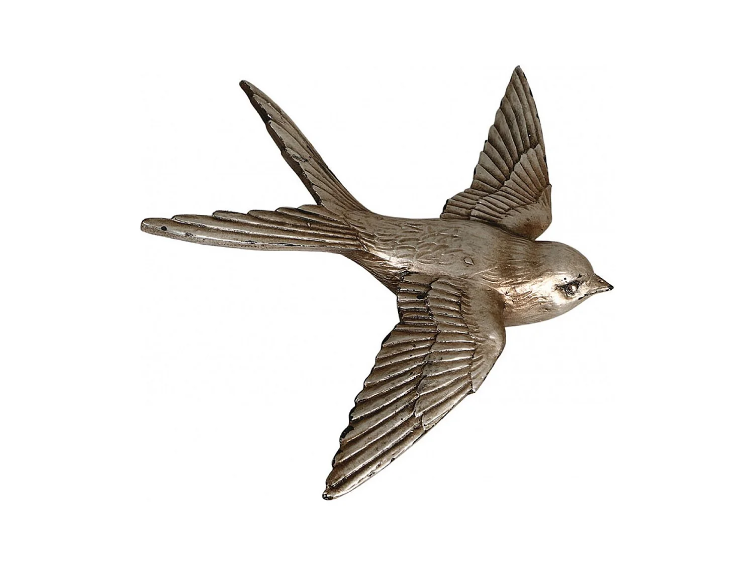 Hirondelle murale (set de 4) Résine Blanc - Charme Interior's