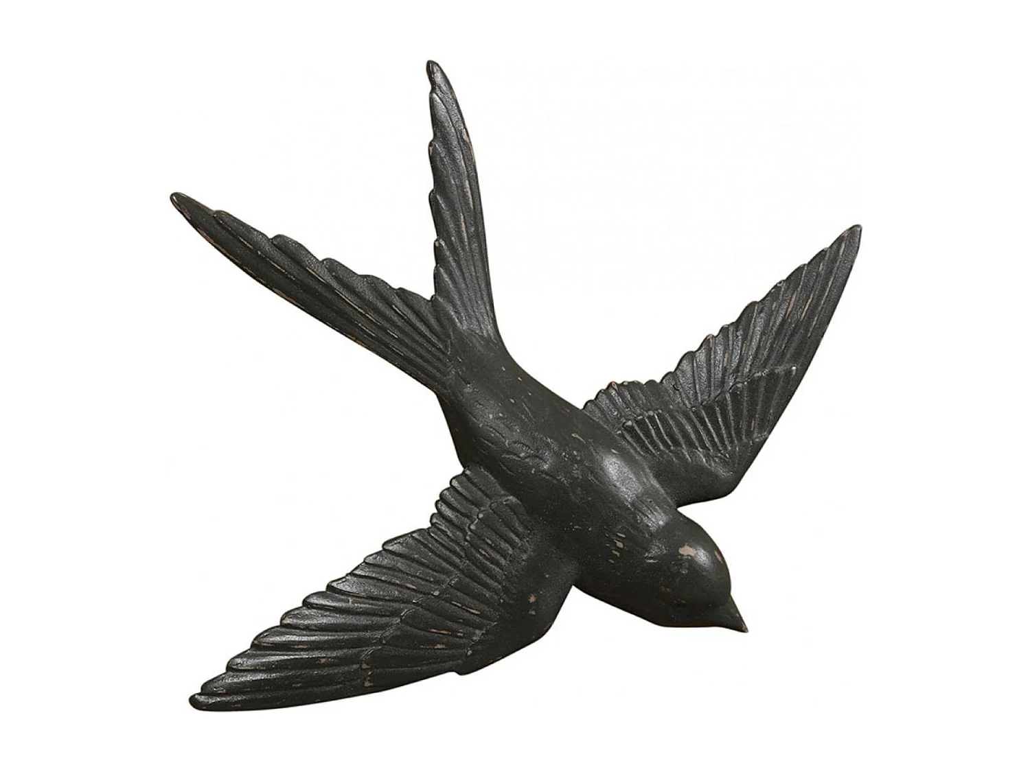 Hirondelle murale (set de 4) Résine Blanc - Charme Interior's