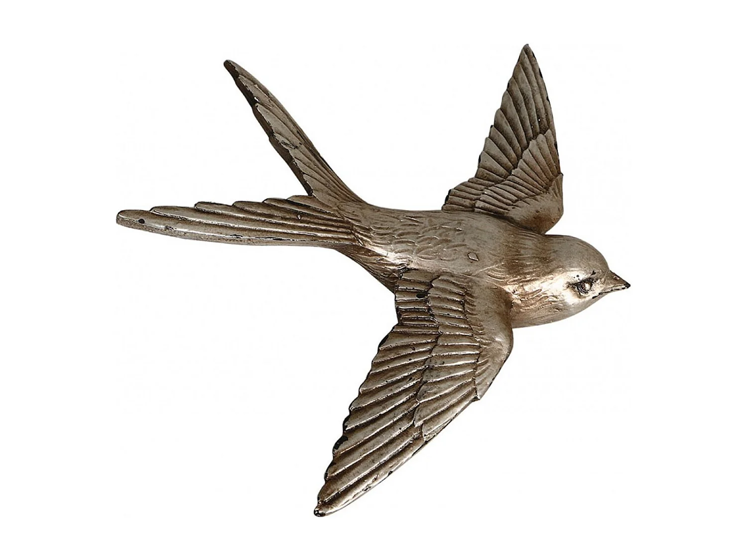 Hirondelle murale (set de 4) Résine Blanc - Charme Interior's