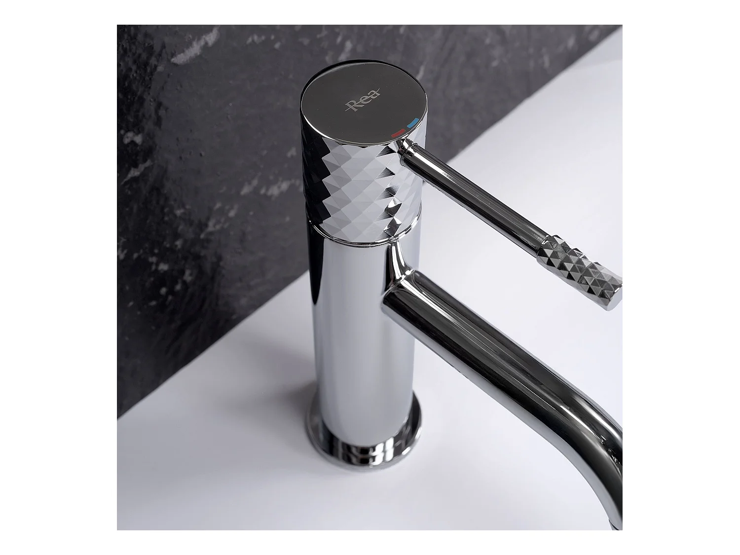 Robinet De Lavabo Rea Lungo Diamond Low Chrome