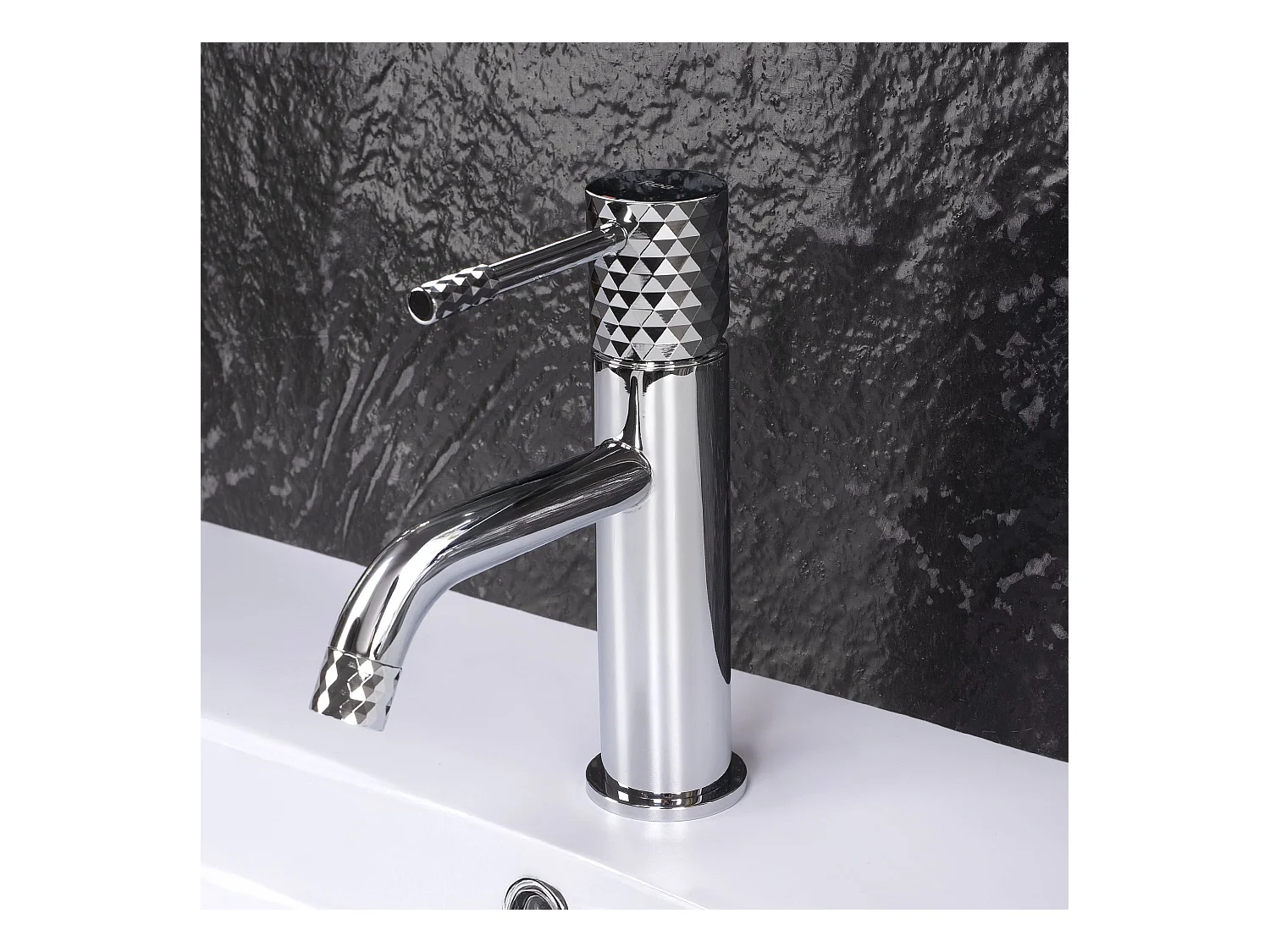 Robinet De Lavabo Rea Lungo Diamond Low Chrome