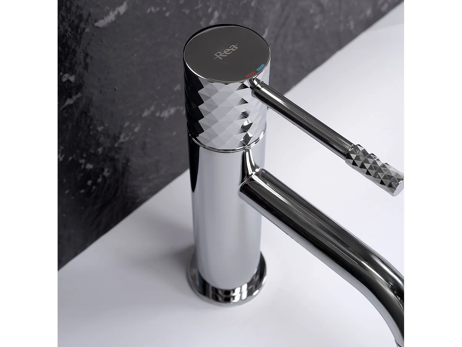 Rubinetto Da Lavabo Rea Lungo Diamond Low Chrome