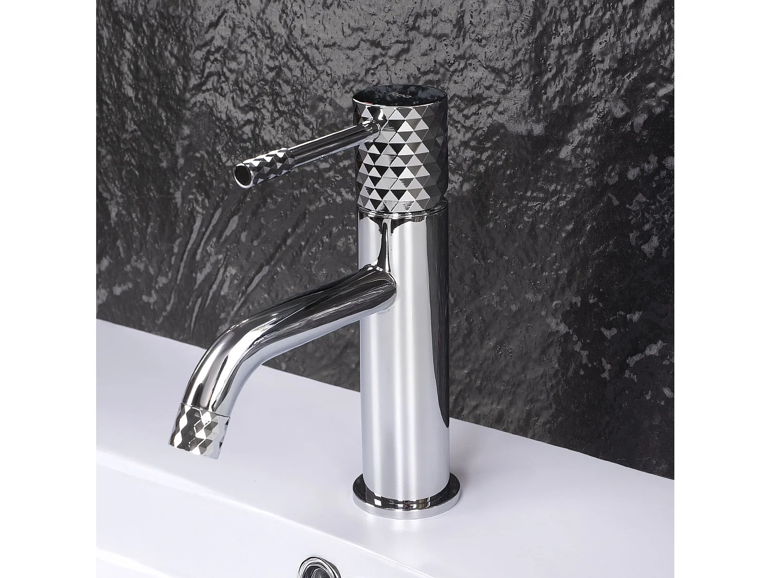 Rubinetto Da Lavabo Rea Lungo Diamond Low Chrome